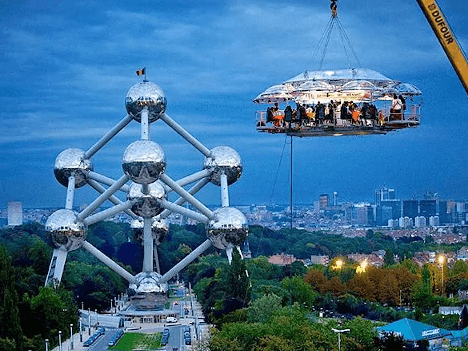 dinner in the sky
Dinner in the Sky lets you experience a meal in mid-air.