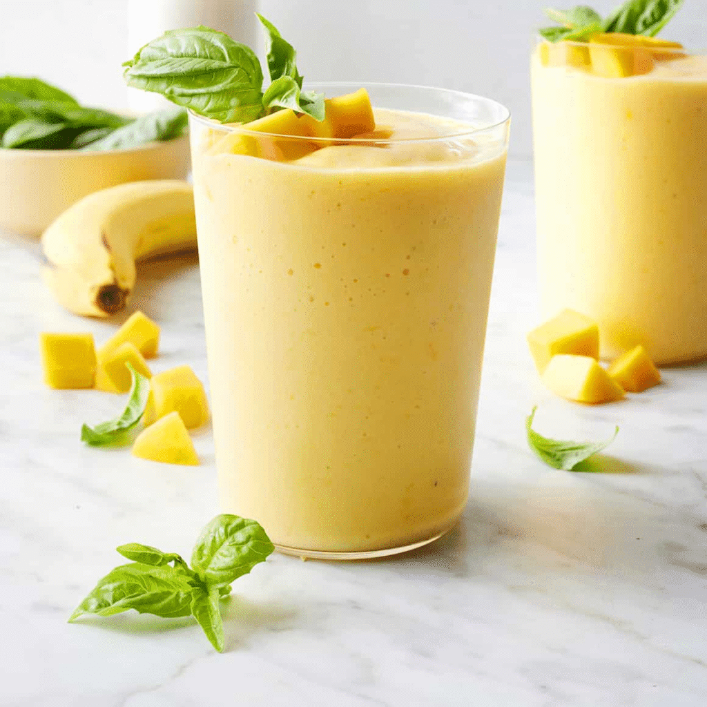 Fresh smoothies filled with natural sugars, fiber, and vitamins for energy