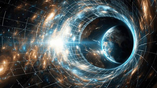 Wormhole theory in physics showing possible shortcuts for time travel