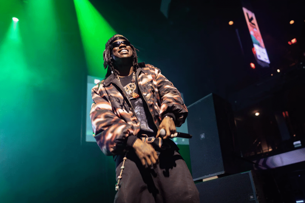 Rema, as one of the Afrobeat Artists 2025, during a music performance